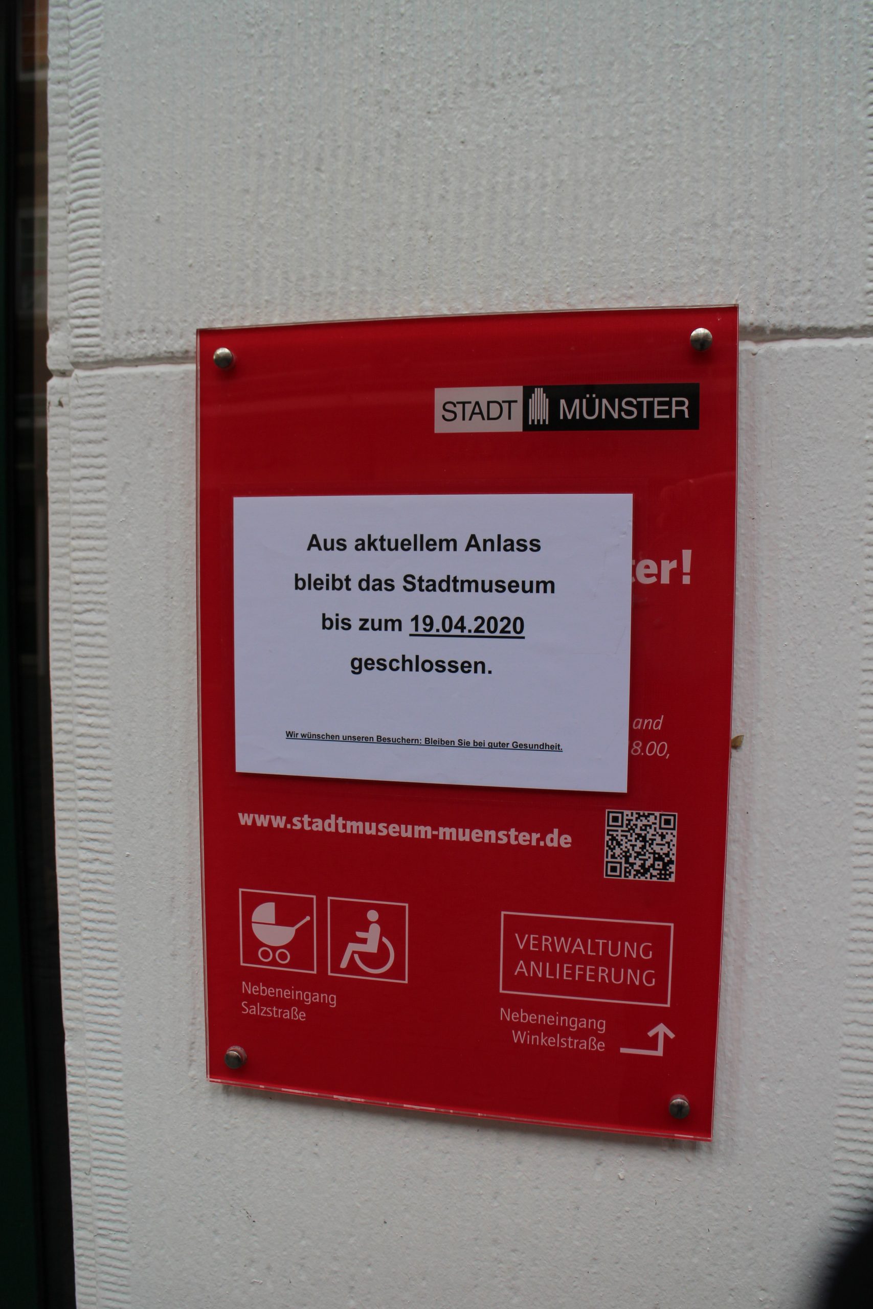 Auch das Stadtmuseum hat geschlossen.