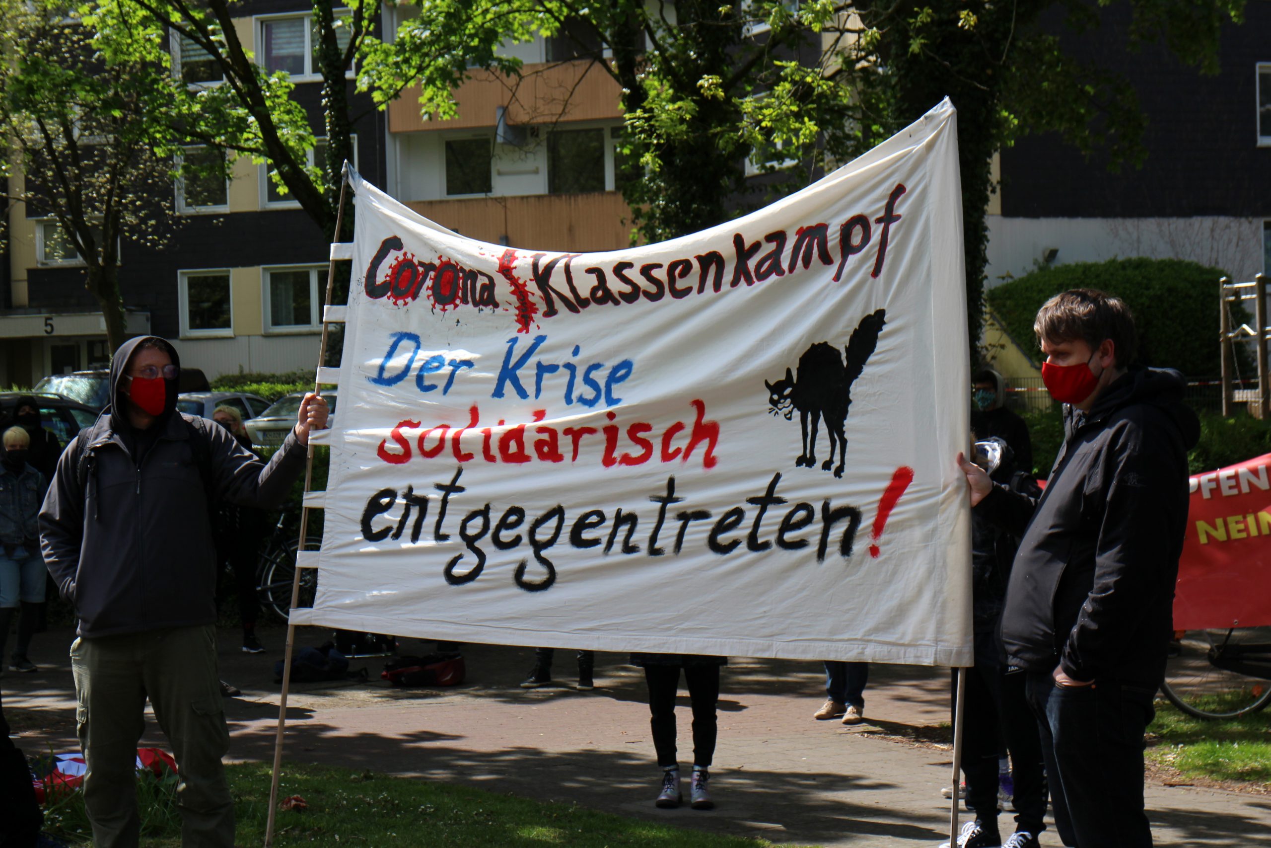 1. Mai in Kinderhaus: „Corona|Klassenkampf: Solidarisch der Krise entgegentreten“