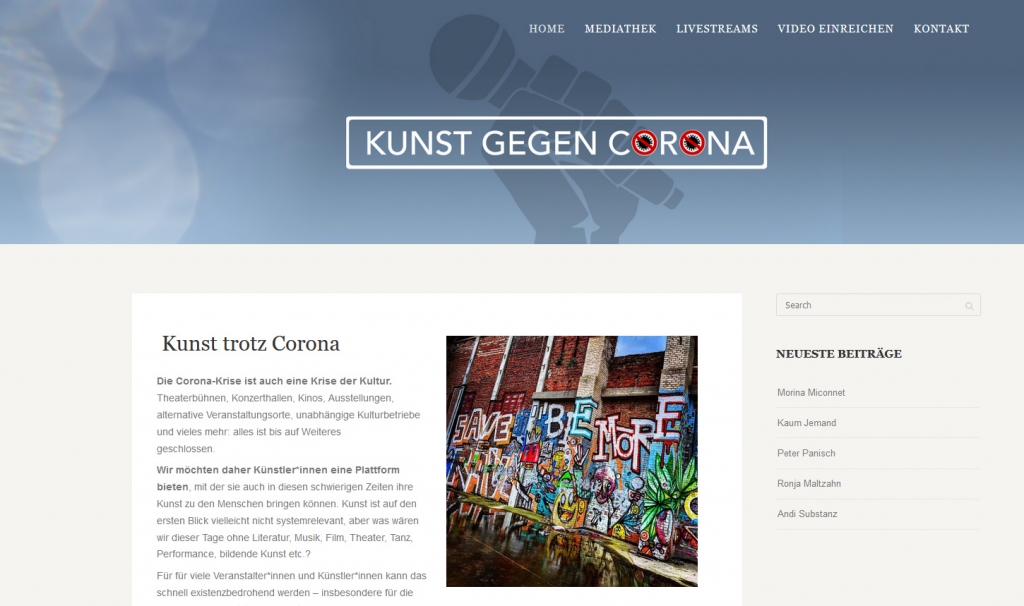 Kunst gegen Corona